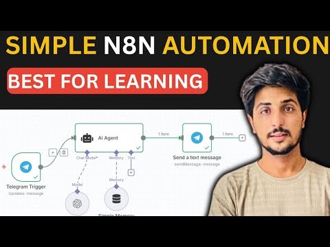 Simplest n8n automation for Beginners (2025) | step by step n8n course