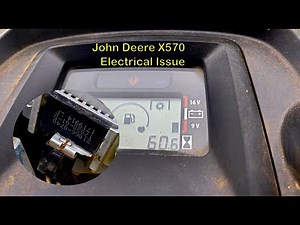 John Deere x570 Battery Indicator Problem (Voltage Regulator Replacement)
