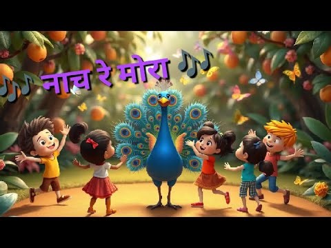 नाच रे मोरा | Kids Dance Song |Children Cartoon Video | Marathi Moral Kids Song #cartoon #nachremora