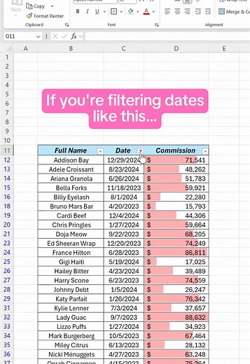 How to Create a Timeline Filter in Excel