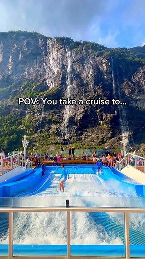 Sailing through the enchanting Norwegian Fjords with Royal Caribbean 🇳🇴 Embarked on an incredible week of adventure aboard Royal Caribbean's Anthem of the Seas cruise ship.Explored Norway's most thrilling experiences, including: A high-speed RIB boat tour of the Lysefjorden Fjord & Hiking Pulpit Rock, a 2,000-foot cliff in Stavanger, Norway! Conquering Via Ferrata Loen, then soaring down the mountain paragliding with Loen Acro team in Olden, Norway! Discovering Europe's highest fjord viewpoint