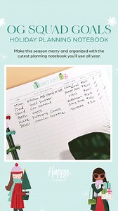 NEW! 🎄 The OG Squad Goals Holiday Planning Notebook is here. Don’t miss the cutest way to stay organized this season. | The Happy Planner