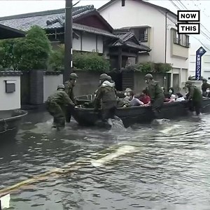Dozens are dead after an unprecedented, climate-induced rainfall in Japan caused massive floods and landslides | NowThis Impact