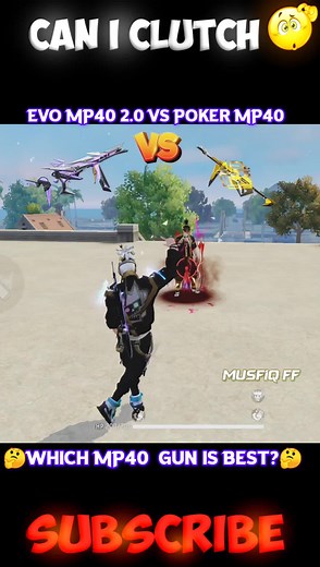 Free Fire Evo MP40 2.0 VS Poker MP40🔥😱 #fpryou #song #viral #ff #freenbecky #freefire #freefire_lover #free_fire #musfiqff#musfiqffofficial #musfiqff #shorts