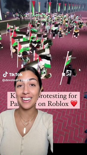 Kids in Malaysia are protesting on Roblox for a free Palestine 🥹🤧#palestine