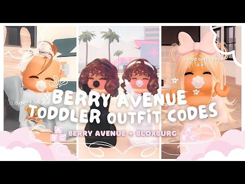 Toddler Berry Avenue Outfit Codes Compilation
