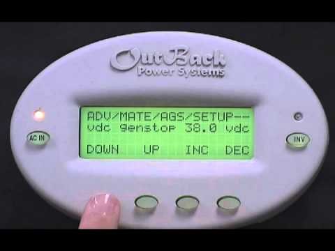 Tech Support | OutBack Power AGS Setup