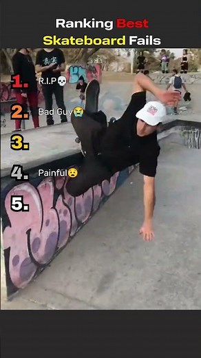 Ranking Best Skateboard Fails😭😭