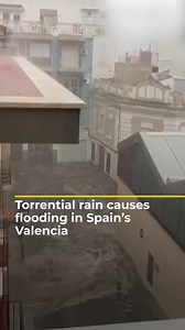 119K views · 2K reactions | Videos show torrents of water gushing through the streets of Spain’s Valencia after heavy rainfall, raising fears of a repeat of last year’s floods, the deadliest in decades. | Al Jazeera English | Facebook