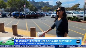 10K views · 62 reactions | ABC NEWS INVESTIGATION: Where do plastic bags in recycling bins end up? We're taking a closer look at how they're recycled in America. | Good Morning America | Facebook