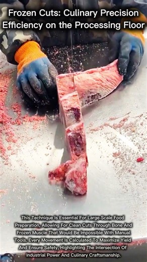 Frozen Cuts: Culinary Precision Efficiency on the Processing Floor