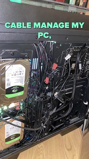 Ever cable manage so bad you get a headache? 😵‍💫🤕 #mansacomputers #cablemanagement