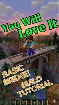 Bridge Build Tutorial-Pls Sub #minecraft #minecraftshorts #minecraftbuilding #gaming #shorts #games