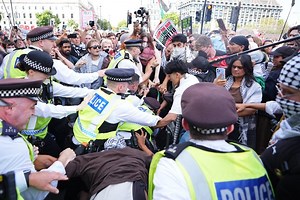 London protest LIVE: Police arrest 492 as Pro-Palestine Action demo goes ahead in Trafalgar Square