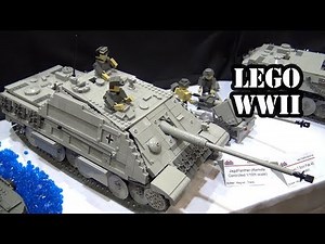 Motorized LEGO WWII Tanks Tiger I + JagdPanther + Panther Ausf G