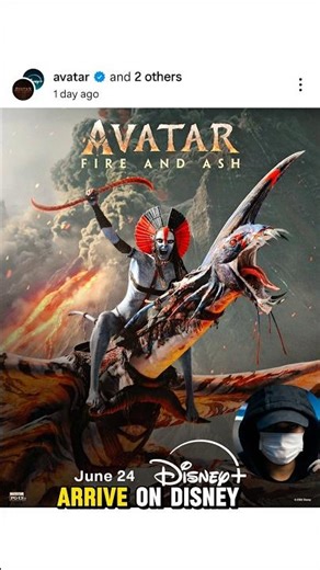 Avatar Fire and Ash Coming to Disney+ 🔥🌍 #ytshorts #avtar