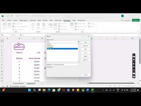 Illustrated Excel 365 | Module 9: SAM Project B Replay TV #illustrated_excel
