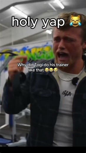 Togi’s personal trainer starts to yap #togi #personaltrainer #gym