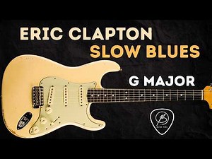 Clapton Style Slow Blues Backing Track G major