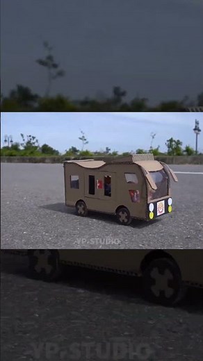 How to make Car Bus from Cardboard - DIY Cardboard