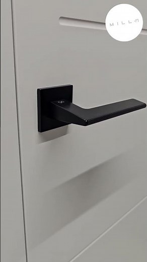 Poignée de porte d'intérieur design de couleur noire - model Shark #diy #homedecor #intérieur