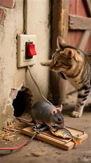 不忍電牠?!🐹💥🙀Can't bear to electrocute it?!🐹पावर अप?!💥လျှပ်စစ်ရှော့ခ်?!🙀điện giật?!🐹Sengatan listrik?🐱🐾💖