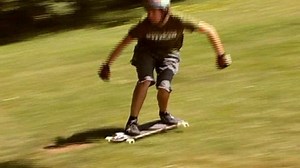 Downhill Slides on a Longboard