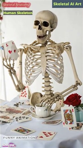 Human Skeleton Animation | Skeletal Anatomy | Skeletal AI Art | 14