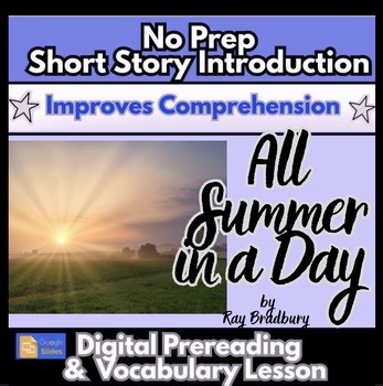 All Summer in a Day| Vocabulary & Background Knowledge Lesson | Google Slides