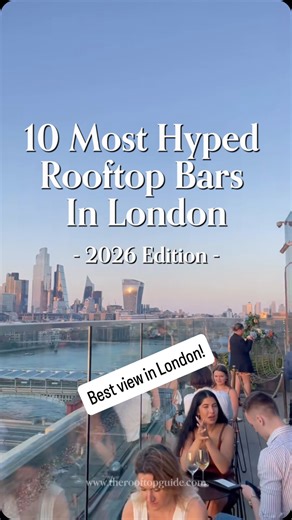 LONDON ROOFTOPS 2026 🇬🇧🍸 We spent the year checking out rooftop bars across London — these are the ones that truly stand out. From skyline views to late-night energy, these rooftops deliver the atmosphere, the drinks, and the reason to stay longer than planned. Planning London in 2026? Start here. Save this list before everyone else finds them. rooftop bars in London 2026 | best London rooftops | London rooftop drinks | London skyline bars #LondonRooftopBars #RooftopBarsLondon #London2026 #Lo