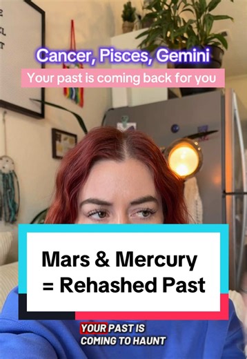 Cancer Pisces and Gemini your past is coming back to haunt you. Marsh is with mercury retrograde and it is rehashing past connections, and love. Let’s talk about it. #zodiacsigns #astrology #mercuryretrograde #horoscopes #astrologytiktok