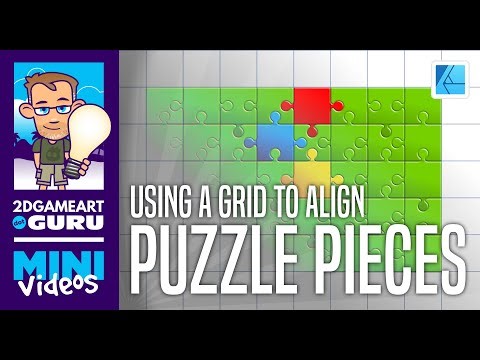 Affinity Designer Mini Tutorial - Easily Align Puzzle Pieces using a Grid