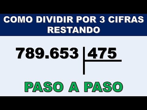 DIVISION POR TRES (3) CIFRAS RESTANDO PASO A PASO