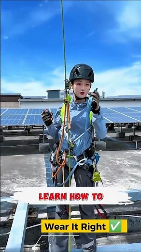 How to Wear a Safety Harness Correctly | PPE Safety Tips #shorts