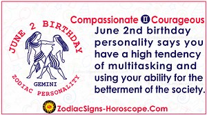 June 2 Zodiac (Gemini) Horoscope Birthday Personality and Lucky Things