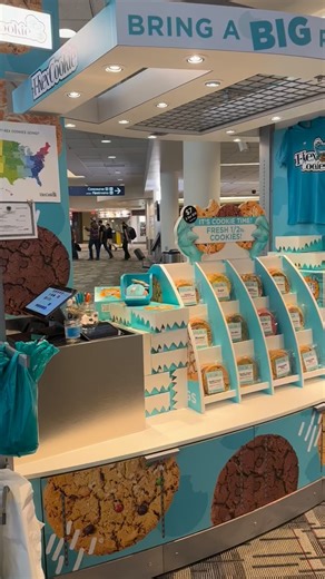 Happy MEA! Visit our location at MSP T1 Concourse C! Grab a snack or 3 for the trip! Pro Tip: these cookies make flight attendants extra friendly, they may give you the whole can of soda | T-Rex Cookie Company, LLC