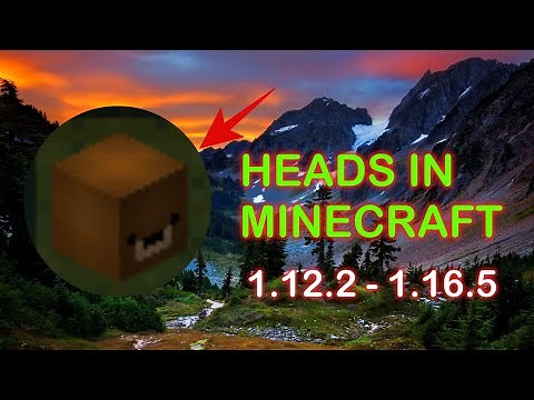 HOW TO GET PLAYER HEADS IN MINECRAFT [1.12.2 - 1.16.5]
