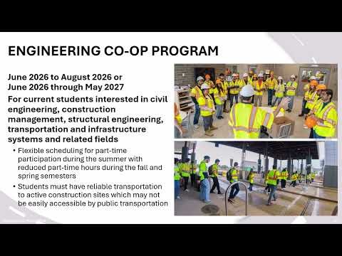 2026 Engineering Co Op Program Overview