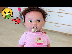 Silicone Baby Girl Throws Up Role Play