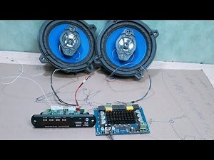 how to connect a bluetooth mp3 decoder board being connected to another amplifier