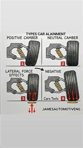 WHEEL ALIGNMENT 101: FOUR TYPES EXPLAINED#aligment #automobile #jamesautomotiveeng