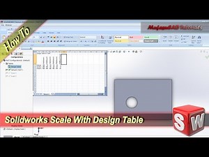 Solidworks How To Scale With Design Table
