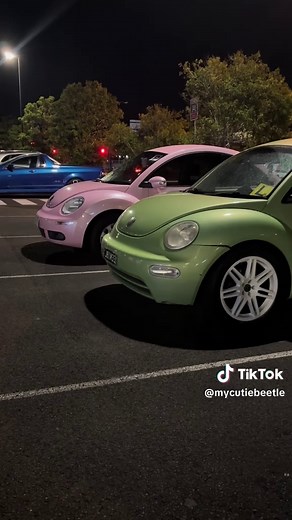 Volkswagen Beetle pink and green dream duo | Pink & Green Beetle