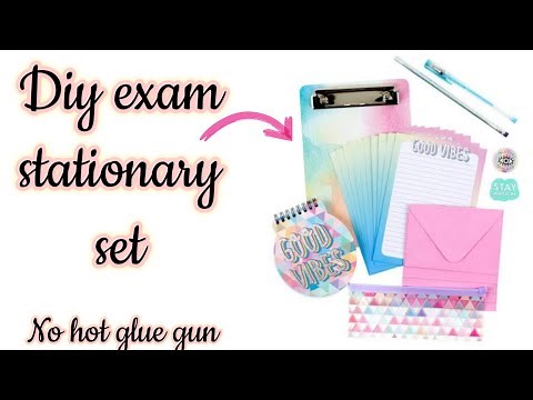 Diy exam stationary set/how to make cute exam stationary set/homemamde exam stationary set/Examitems