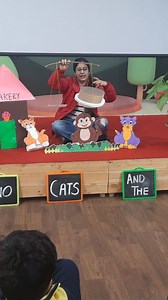 Two Cats and The Monkey #storytelling #storyprops #storytellingpuppets #storypuppets #storytellingideas #puppetshow #moralstory #storytellingcompetition #keertiscraftshala | Keerti's CraftShala for Teachers