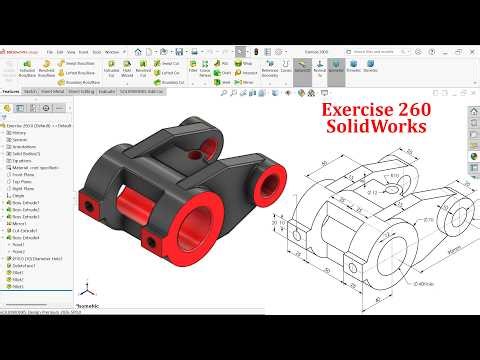 SolidWorks Tutorial for beginners- Exercise 260