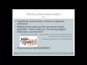 Introduction to Library Preservation