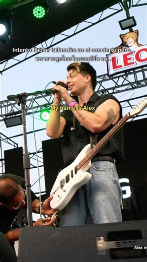 Alex MayBe concert tries to speak Thai in Bangkok🇹🇭🎸