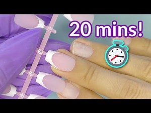 French Nails In 20 MINUTES 😲 French Soft Gel Tips By BTArtbox