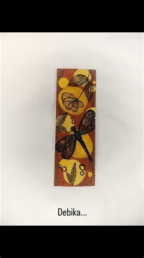 Breathless 🎨 | Dragonfly Abstract Art | Brush Painting #shorts #BreathlessArt #CreativeArt #ArtLover